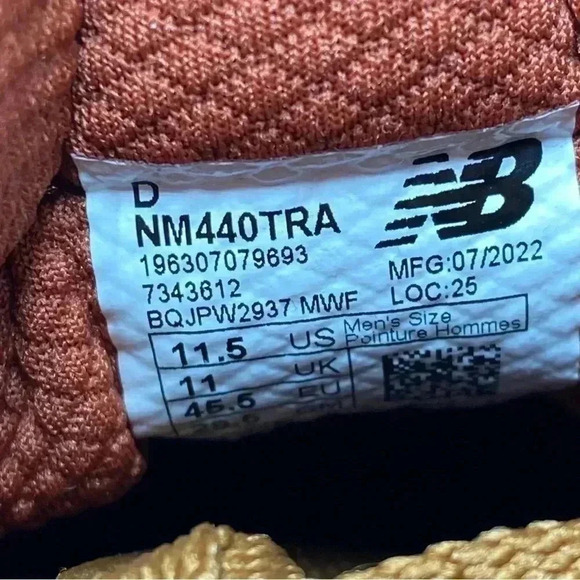 New Balance Numeric 440 High Trail workwear boots Brown Navy NM440TRA size 11.5 - Picture 7 of 7